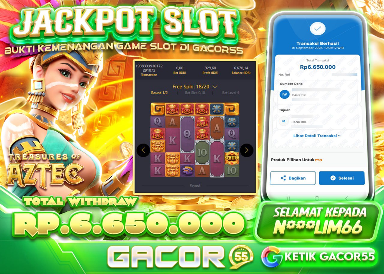 N***LIM66 JACKPOT TREASURE OF AZTEC Rp.6.650.000 - LUNAS
