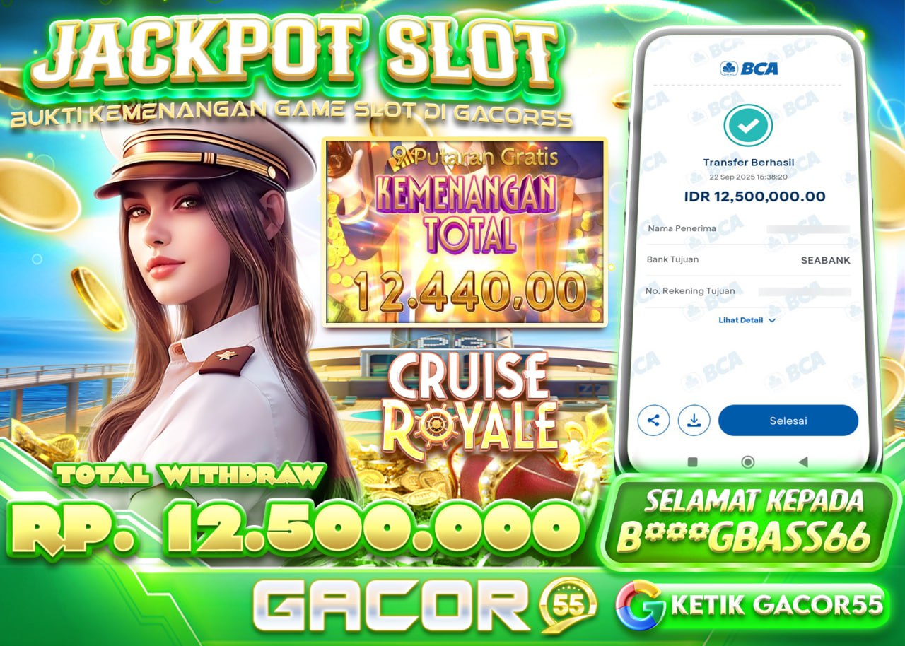 B***GBAS66 JACKPOT CRUISE ROYAL Rp.12.500.000 - LUNAS