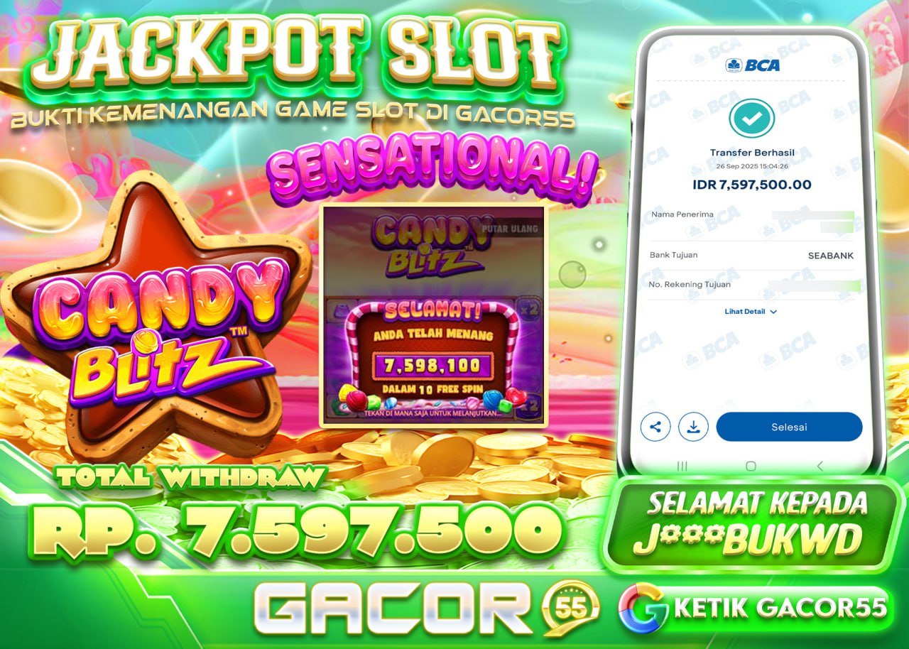 J***BUKWD JACKPOT CANDY BLITZ Rp.7.597.500 - LUNAS