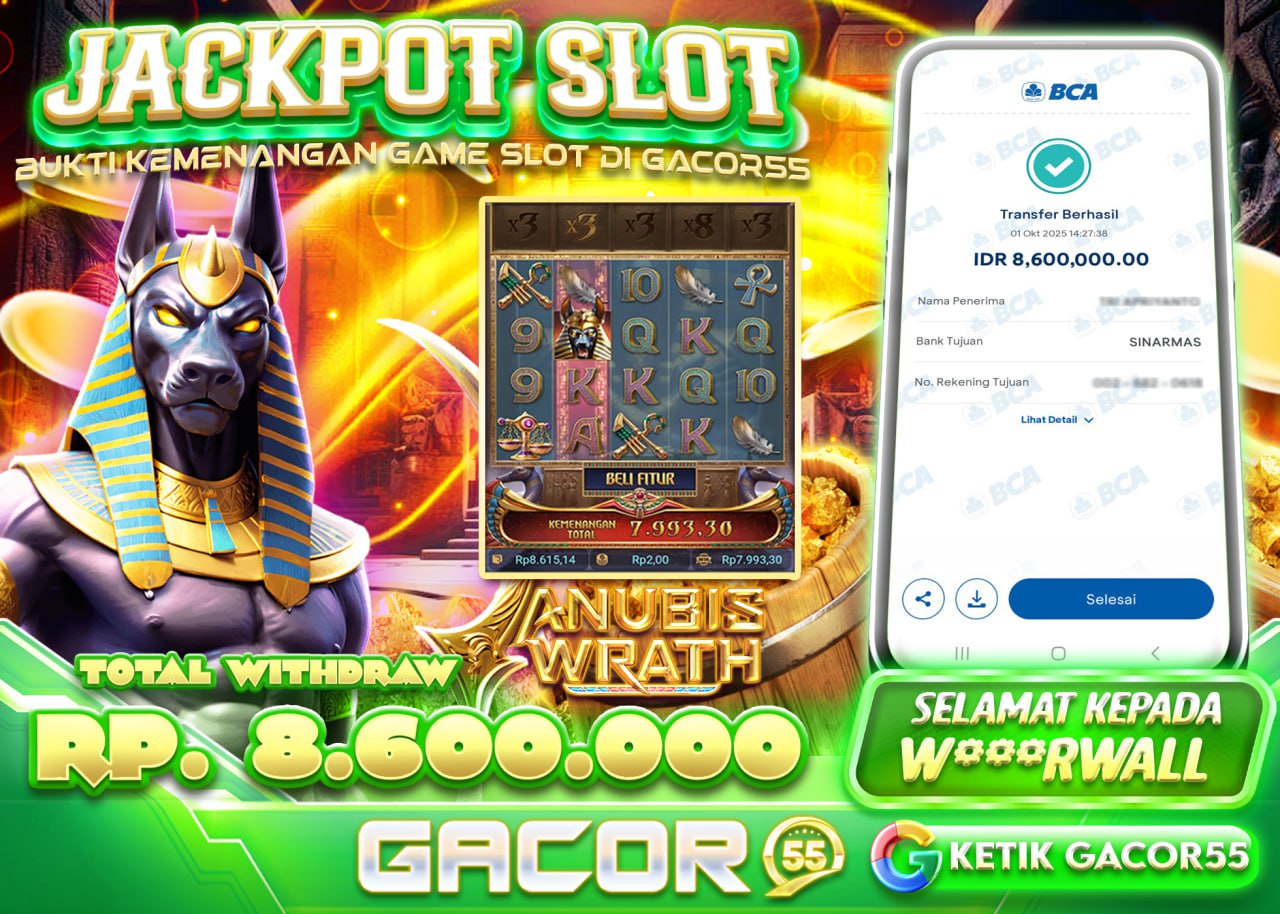 W***RWALL JACKPOT ANUBIS WRATH Rp.8.600.000 - LUNAS