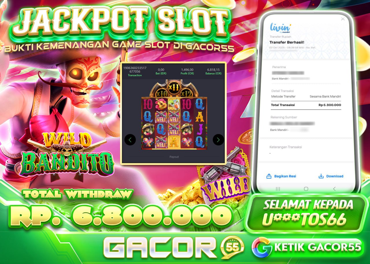 U***TOS66 JACKPOT WILD BANDITO Rp.11.000.000 - LUNAS
