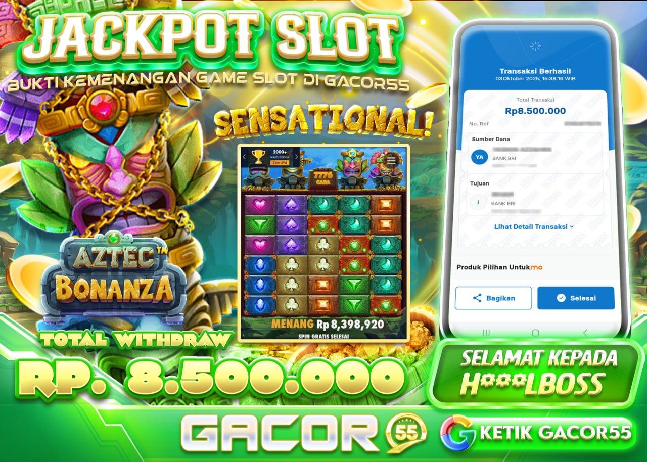 H***LBOSS JACKPOT AZTEC BONANZA Rp.8.500.000 - LUNAS